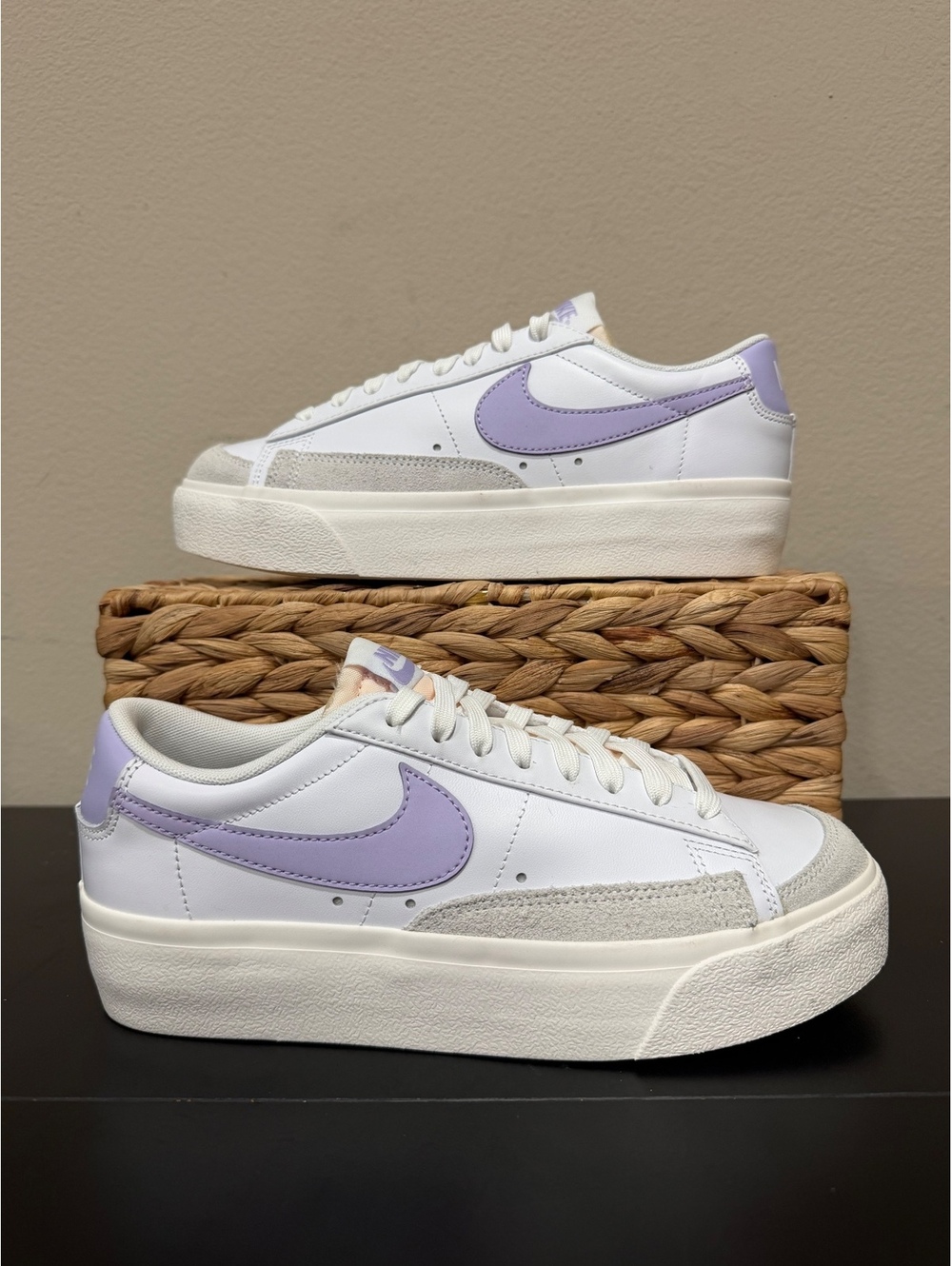 Size 8 - Nike Women’s Blazer Low Platform “White Lilac Bloom”